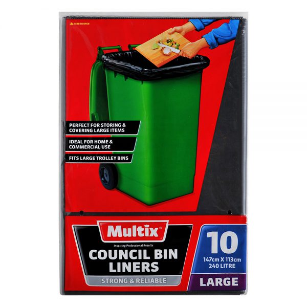 Multix Council Bin Liners 240L 10pkt