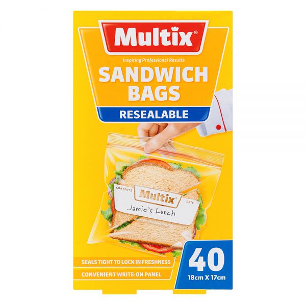 Multix Sandwich Bags 40pk