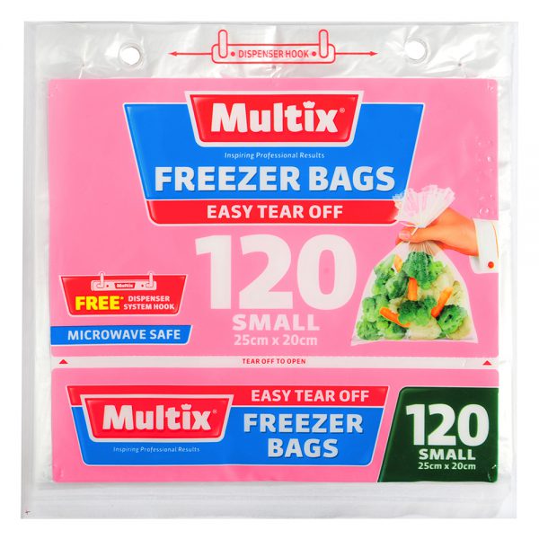 Multix Freezer Bags Tear Off Small 120pk