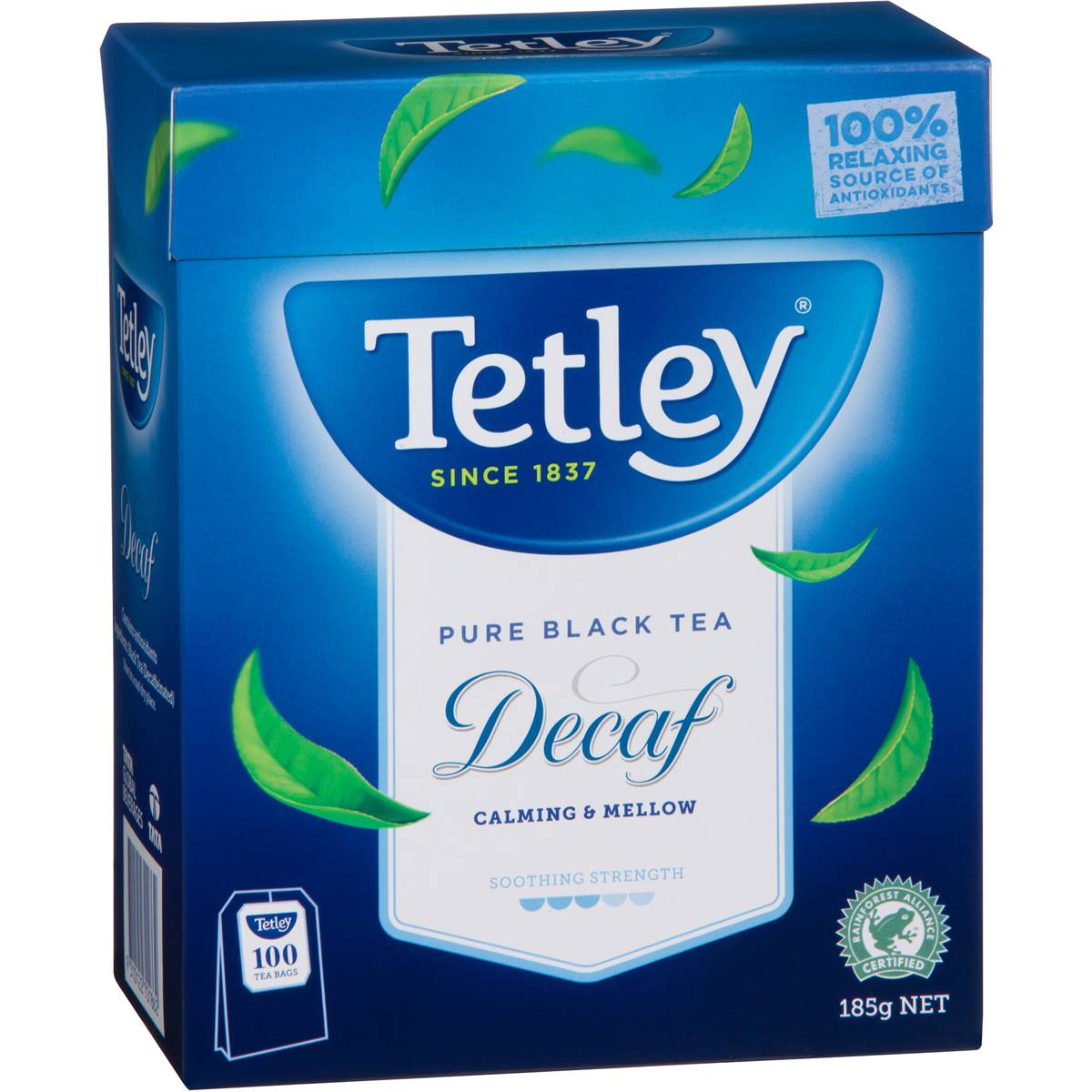 Tetley Pure Black Tea Decaf 100pk