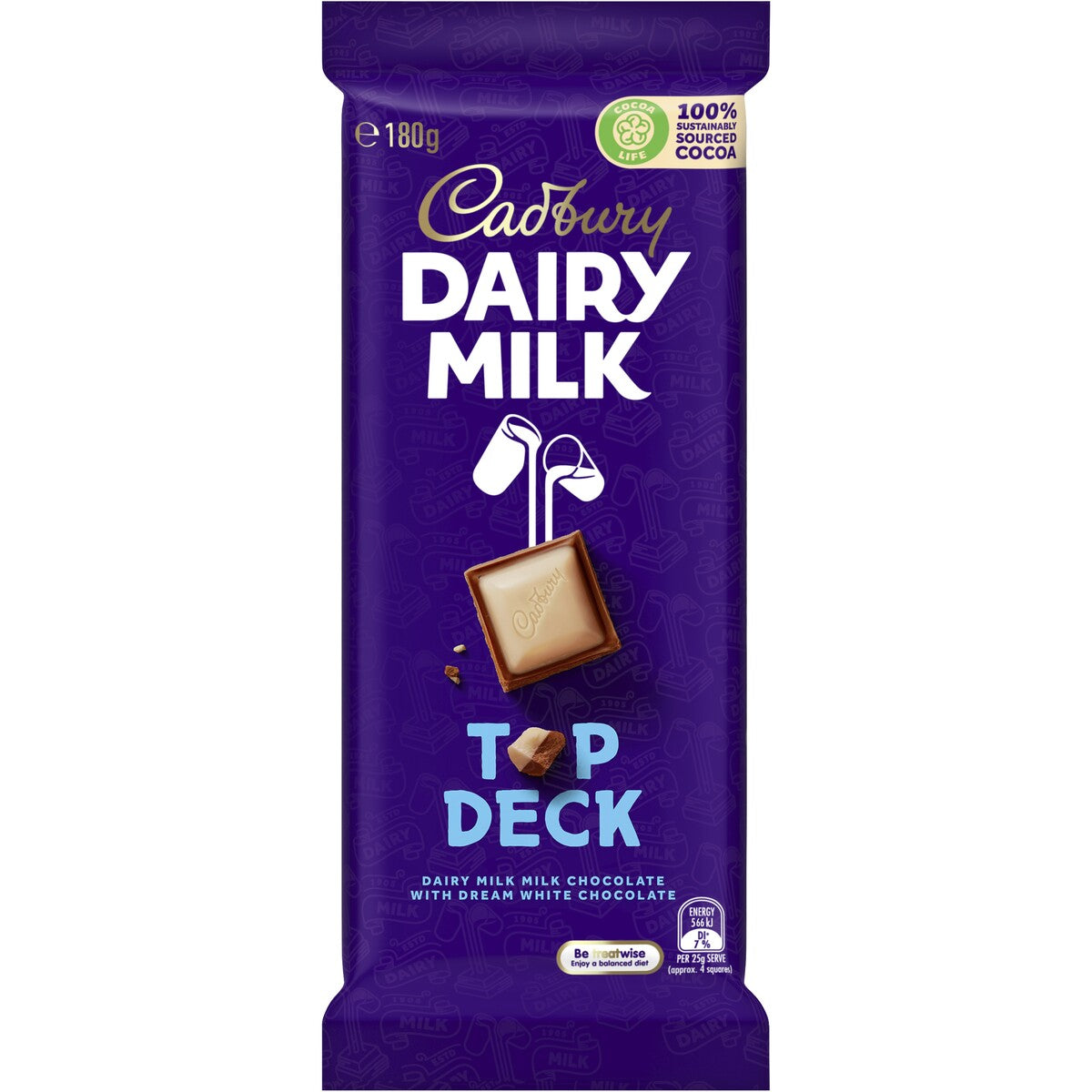 Cadbury Chocolate Block Top Deck 180g