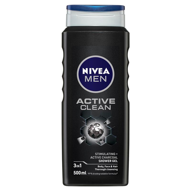 Nivea Men Active Clean Shower Gel 500ml