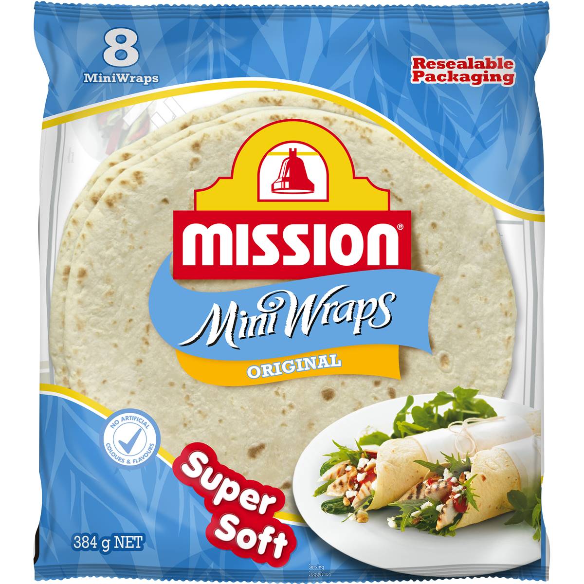 Mission Wraps Mini Original 384g 8pk