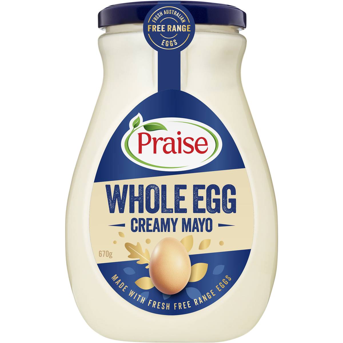 Praise Mayonnaise Real Whole Egg 670g