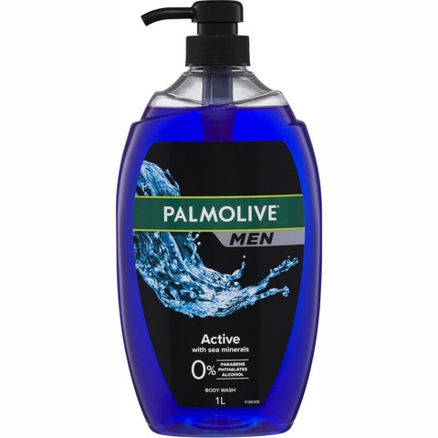 Palmolive Body Wash Mens Active 1L