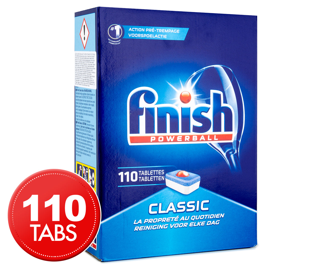 Finish Powerball Classic Dishwasher Tablet Lemon Sparkle 110pk