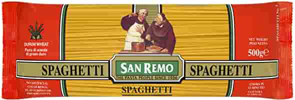 San Remo Pasta Spaghetti No5 500g