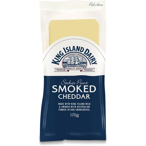 King Island Stokes Point Smoked Cheddar 170g