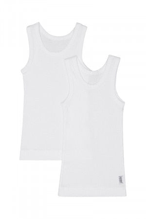 Bonds Infants Cotton Singlet White 4pk