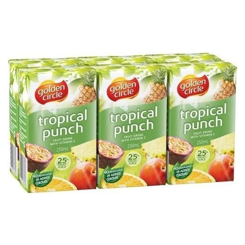 Golden Circle Juice Tropical Punch 250ml 6pk