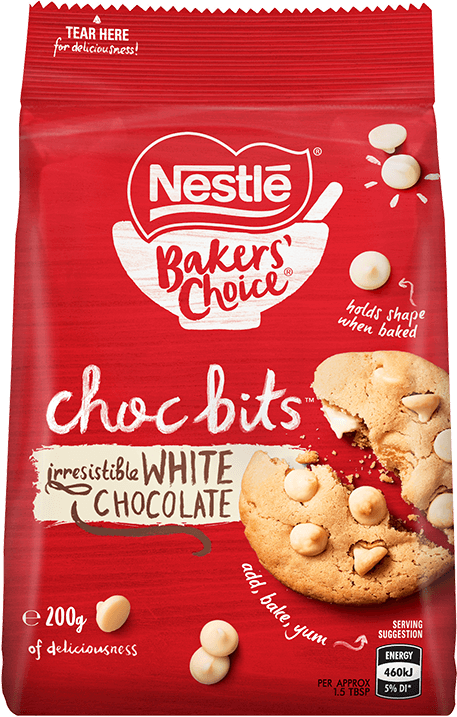 Nestle Choc Bits White Choc 200g