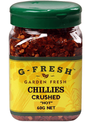 G Fresh Chillies Crushed Hot 60g