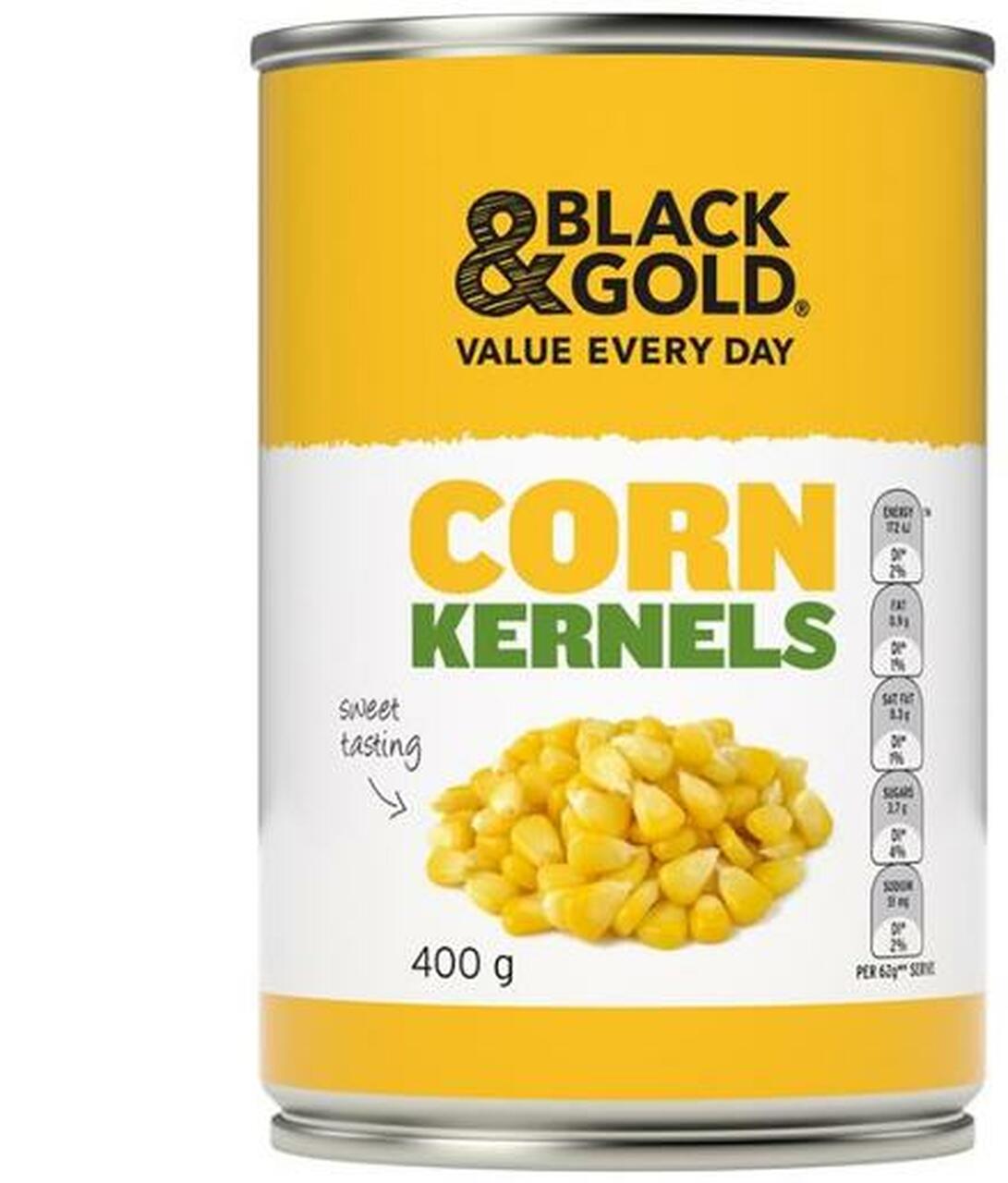 Black & Gold Corn Kernels 400g