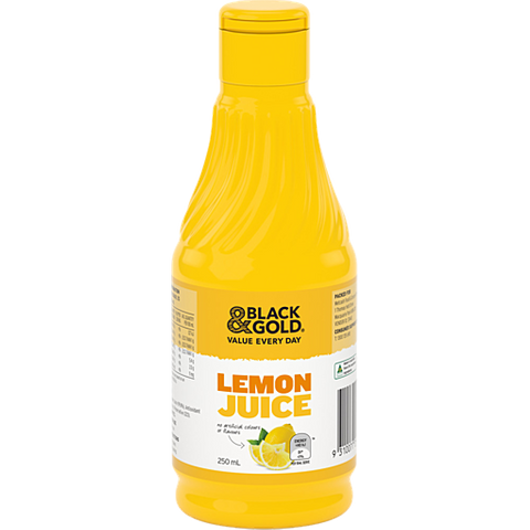 Black & Gold Lemon Juice 250ml