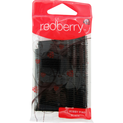 Redberry Hairpin Small Black 72pk