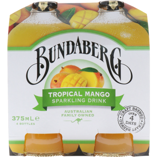 Bundaberg Tropical Mango 375ml 4pk