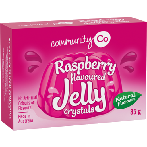 Community Co Natural Jelly Crystals Raspberry 85g