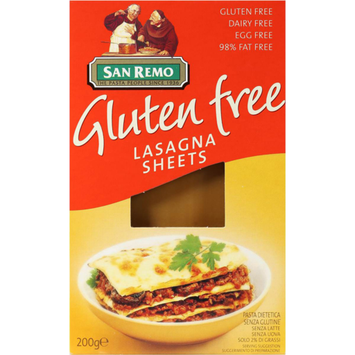 San Remo GF Lasagne Sheets 200g