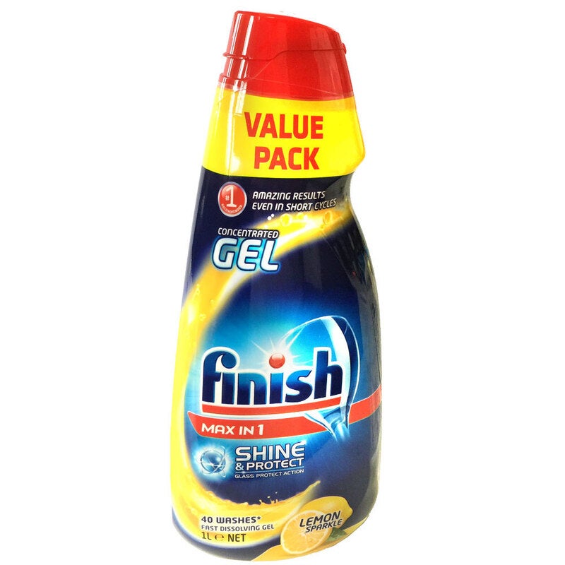 Finish Dishwashing Gel Max in 1 Shine and Protect Lemon Sparkle 1L