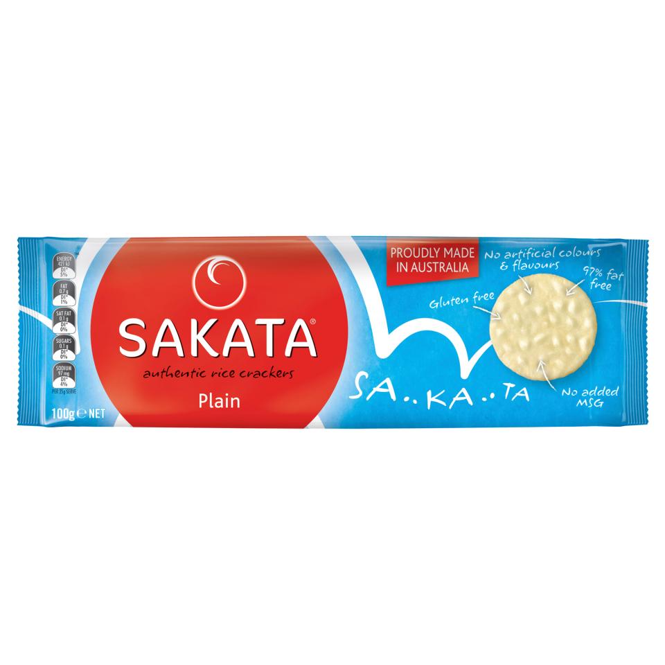 Sakata Rice Crackers Plain 90g