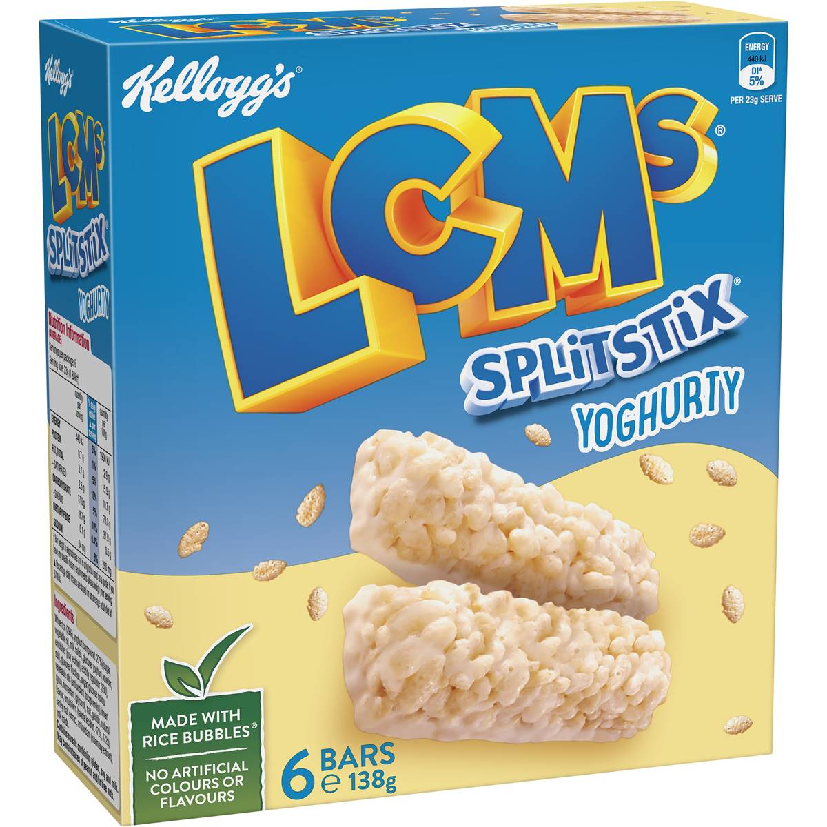 Kelloggs LCMs Split Stix Yoghurty 5pk