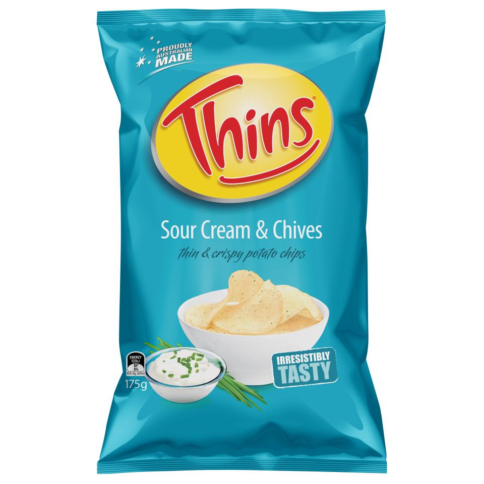 Thins Chips Sour Cream & Chives 175g