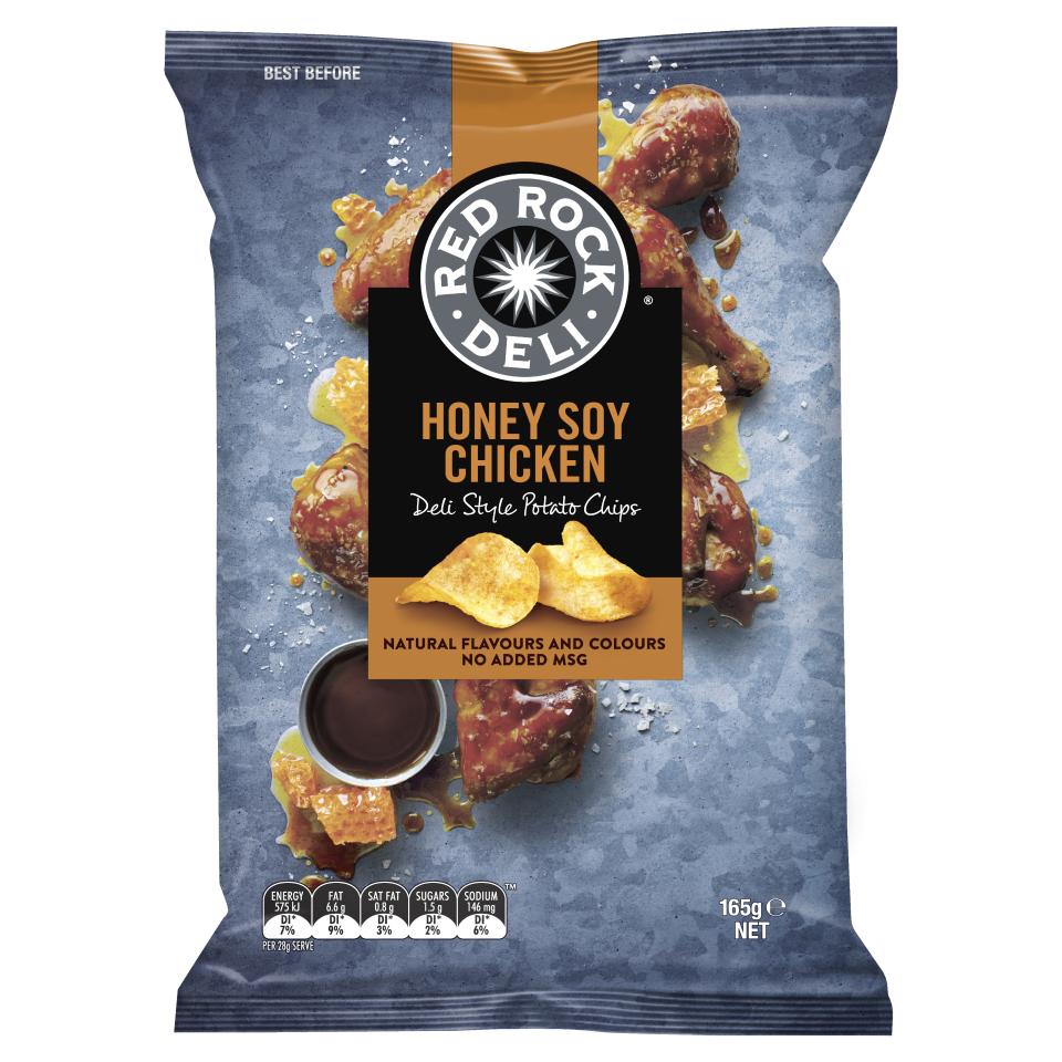 Red Rock Deli Chips Honey Soy Chicken 165g