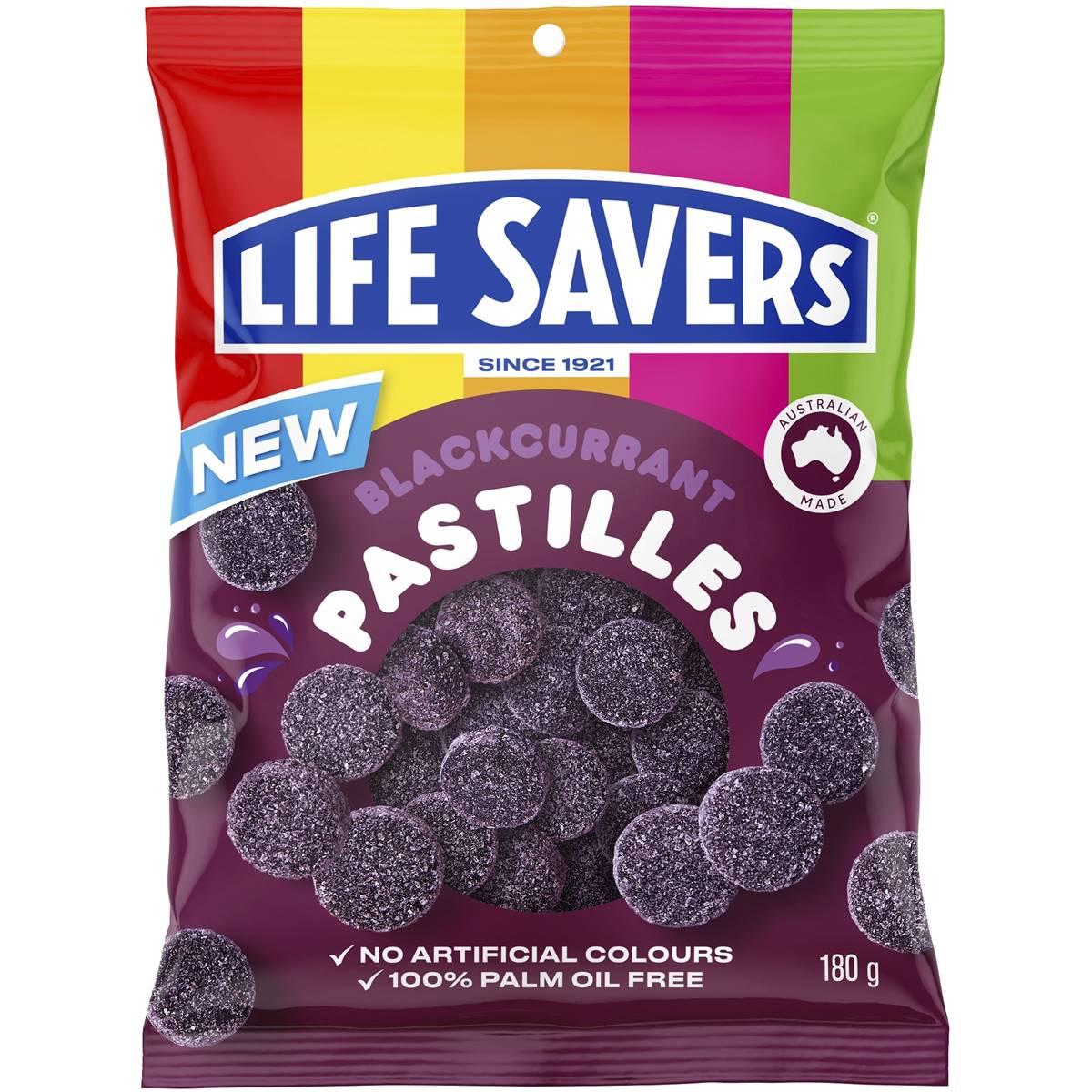 Life Savers Blackcurrant Pastilles 180g