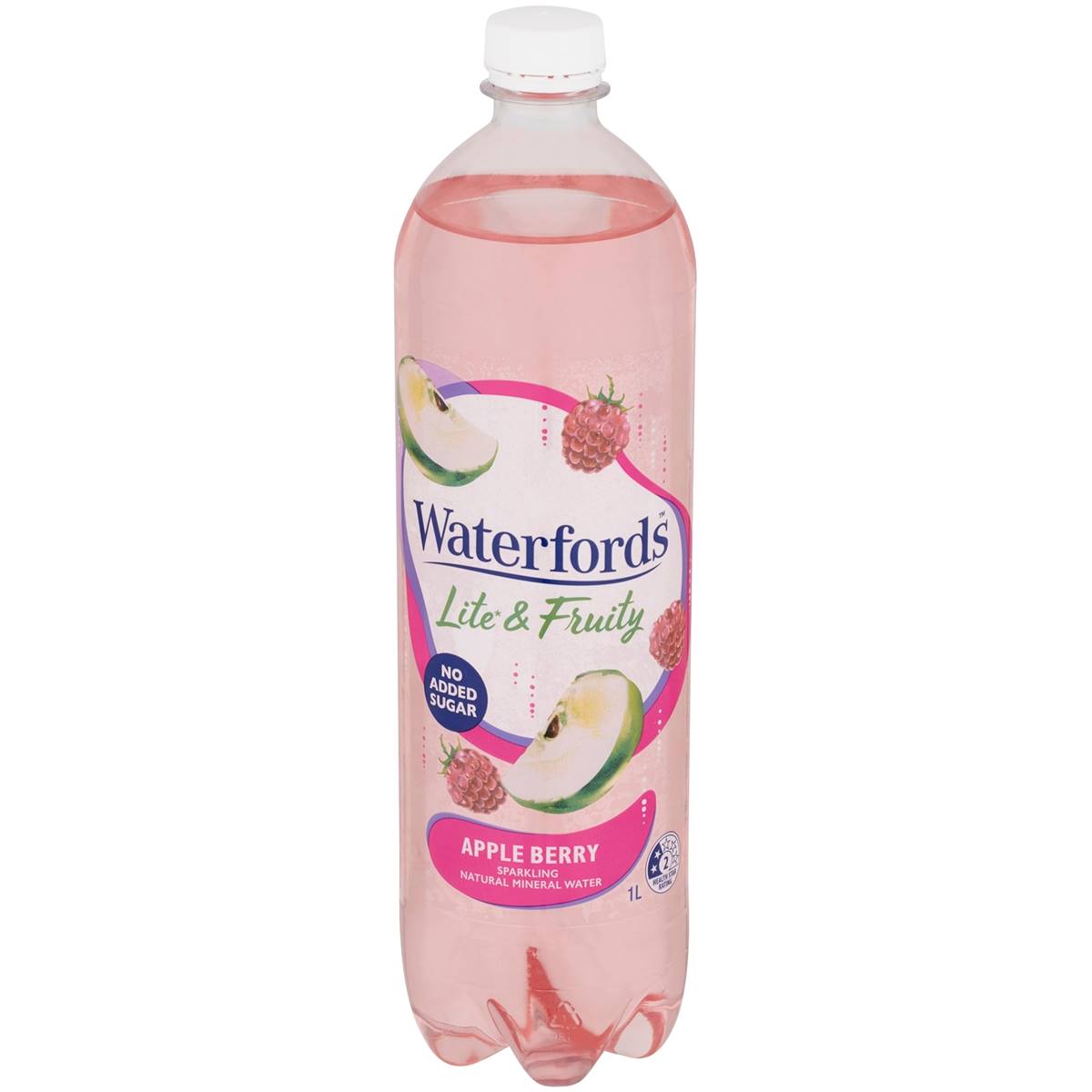 Waterfords Lite & Fruity Sparkling Mineral Water Apple Berry 1L