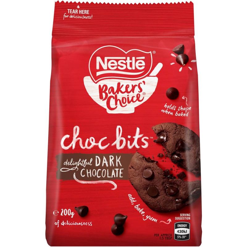 Nestle Choc Bits Dark Choc 200g