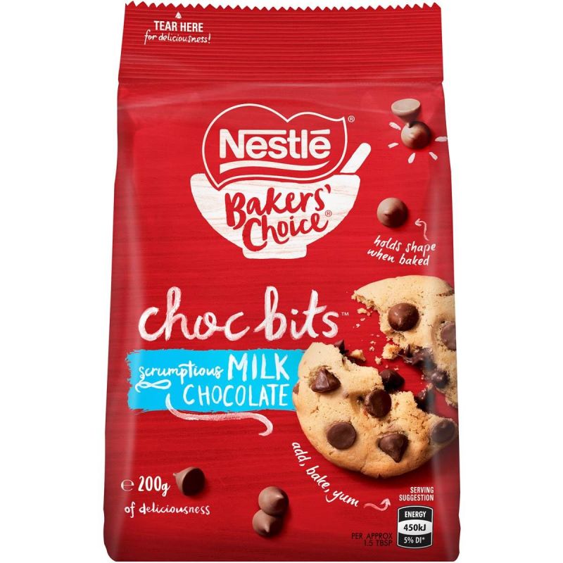 Nestle Choc Bits Milk Choc 200g