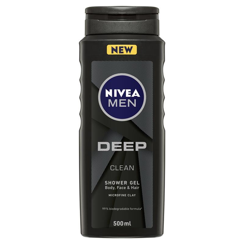 Nivea Men Deep Clean Shower Gel 500ml