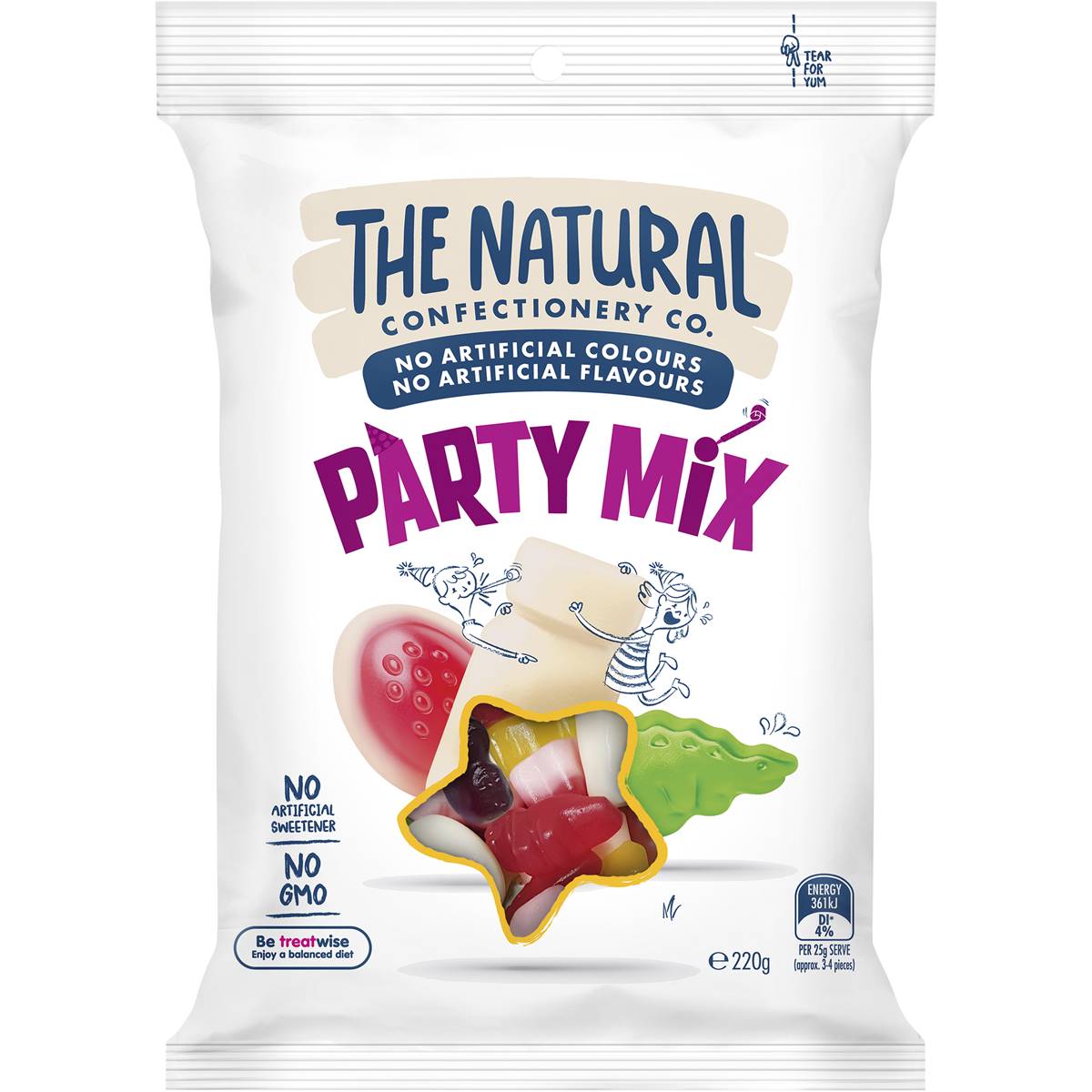 Natural Confectionery Co Party Mix 220g