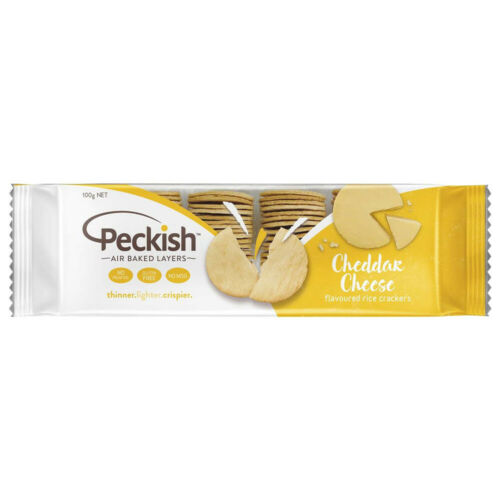 Peckish Thins Rice Crackers Cheese 100g