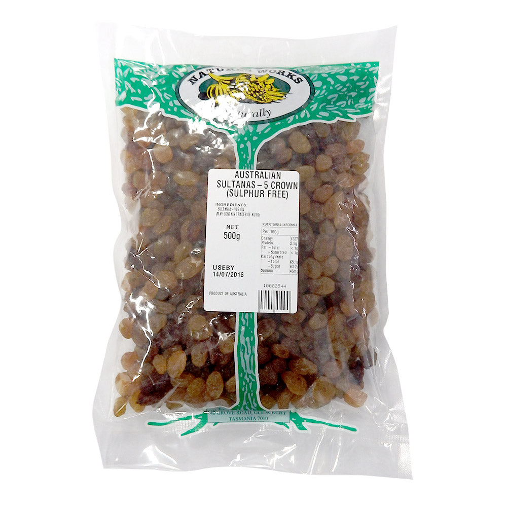 Natures Works Sultanas 500g