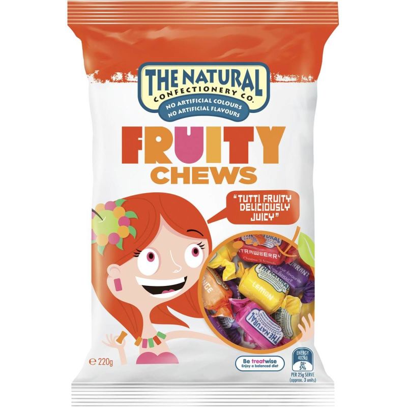 Natural Confectionery Co Fruity Chews 180g