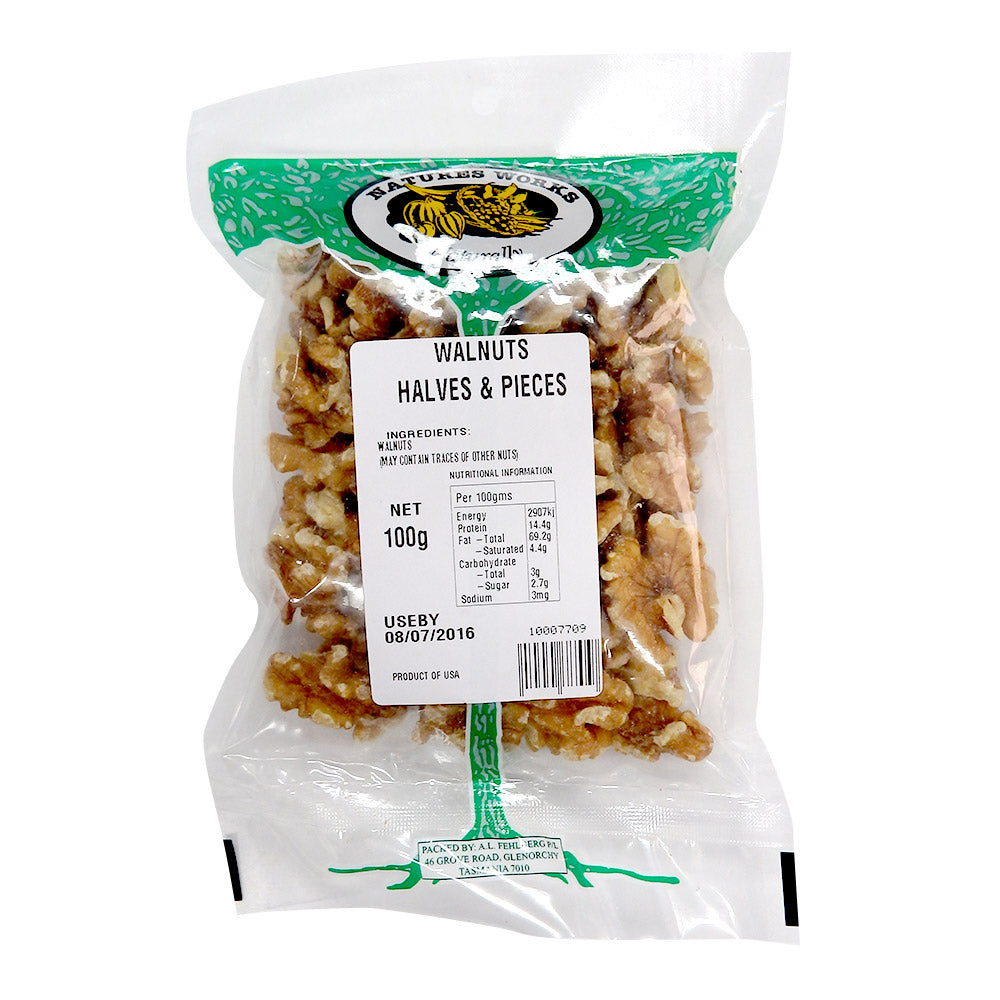 Natures Works Walnut Halves & Pieces 100g